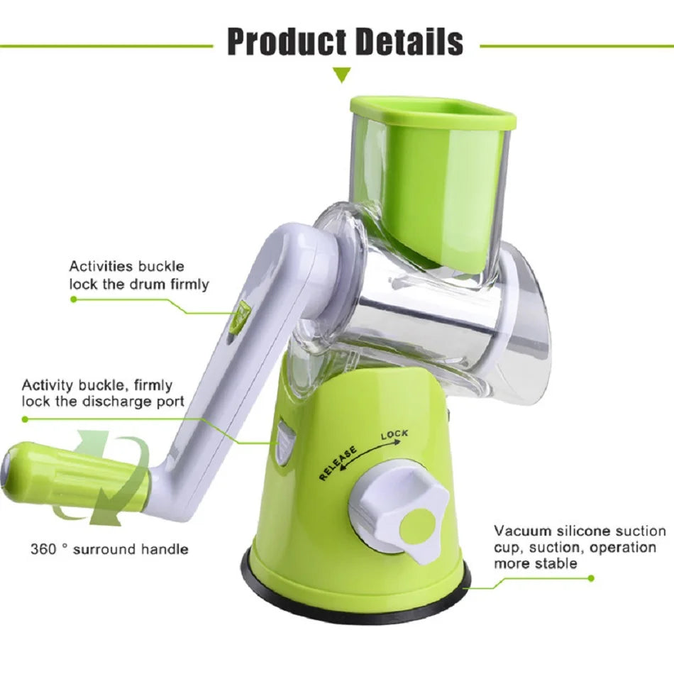 3 in 1 Table Top Vegetable Cutter & Chopper